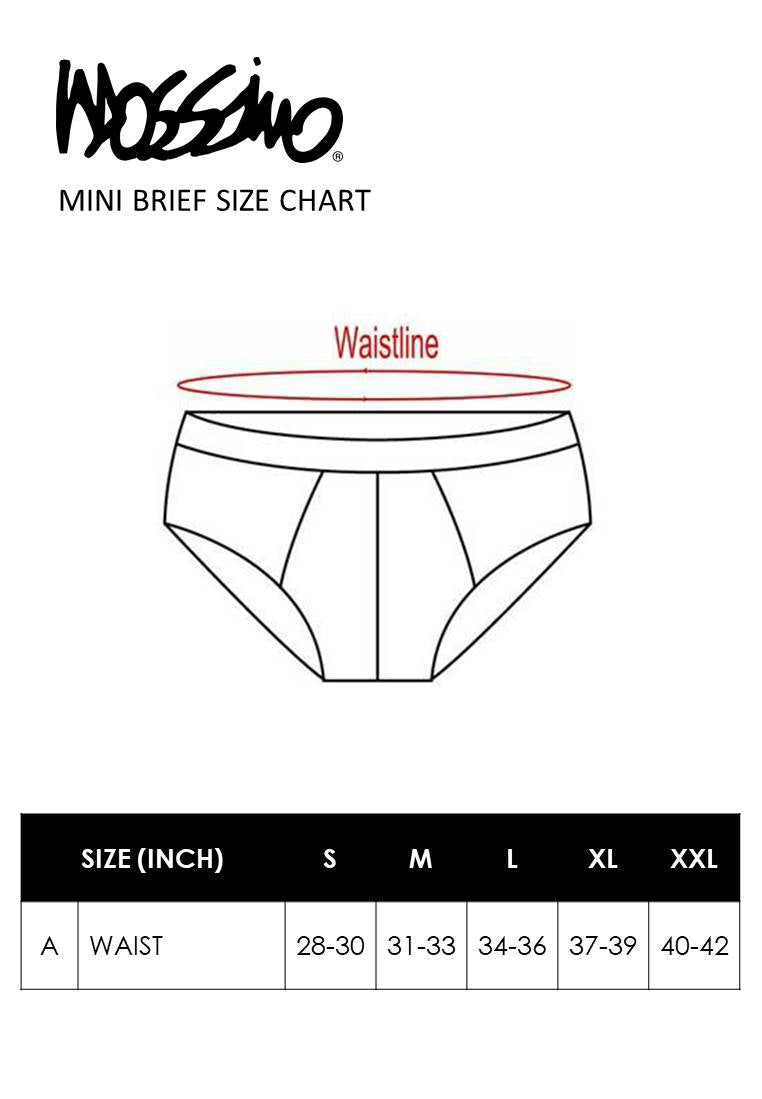 (3 Pcs) Mossimo Men Brief Microfibre Spandex Men Underwear Assorted Colours - MUB1023M