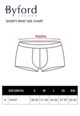 ( 2 Pieces ) Polyamide Spandex Shorty Brief Assorted Colours - BUB647S