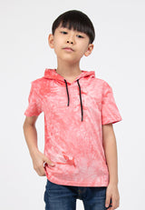 Forest Unisex Kids Stretchable Premium Weight Cotton Tie Dye Short Sleeve Hoodies - Baju T shirt Budak - FK20180
