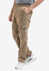 100% Cotton Twill Stretchable Cargo Long Pants - 10669