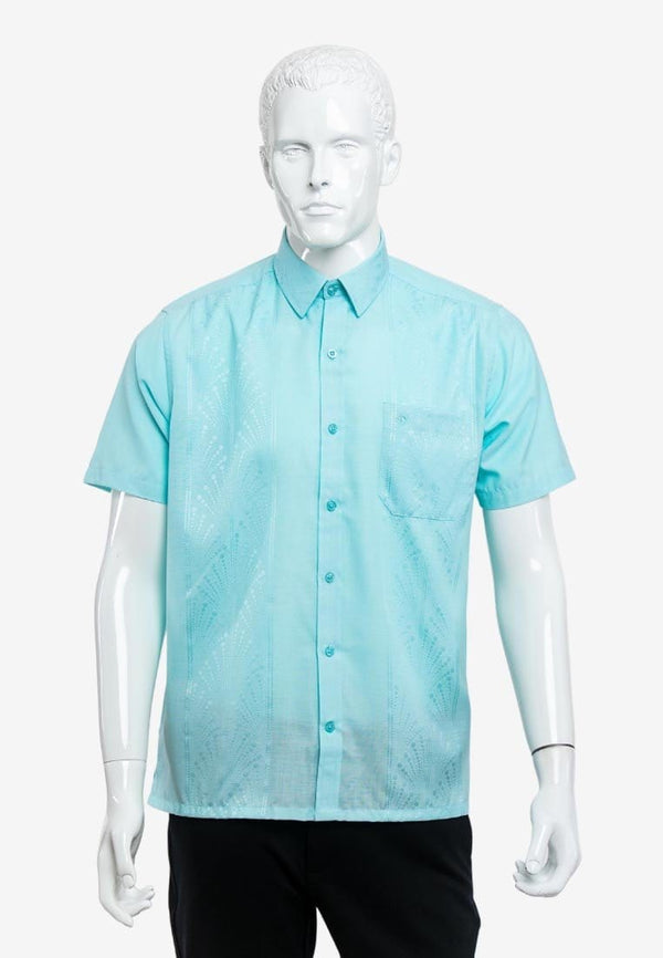 Short Sleeve Modern Fit PV Jacquard Shirt - 14920048