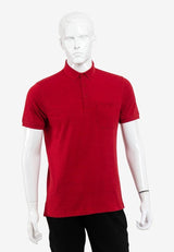 Short Sleeve Regular Fit Jacquard Solid Tee Shirt - 16319035