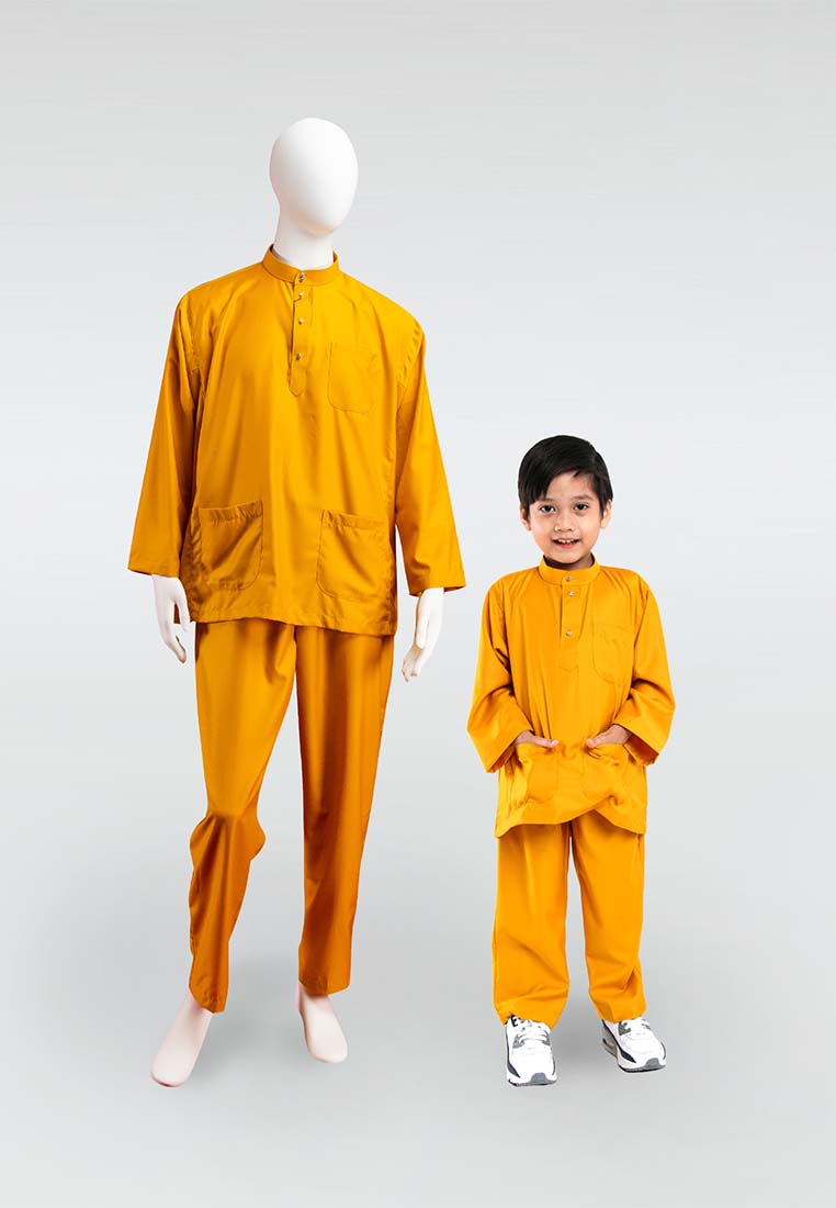 Alain Delon Regular Fit Baju Melayu Ayah Anak Sedondon set - 19020001B / 19020501B (2/3)