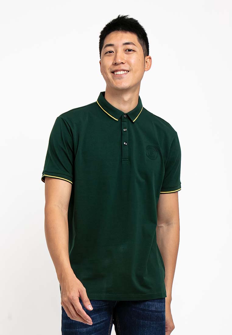Forest Stretchable Casual Polo Tee Slim Fit Polo T Shirt Men | Baju T Shirt Lelaki - 23678