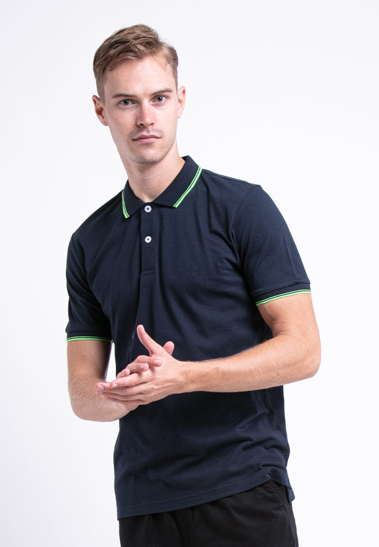 Forest Cotton Pique Regular Fit Polo T Shirt Men Collar Tee | Baju T Shirt Lelaki - 23752