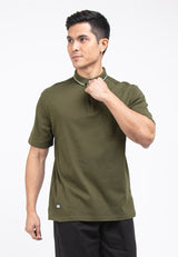 Forest Premium Weight Cotton 220gsm Interlock Knitted Pocket Polo Tee | Baju T Shirt Lelaki - 23758