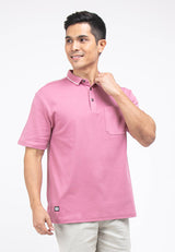 Forest Premium Weight Cotton 220gsm Interlock Knitted Pocket Polo Tee | Baju T Shirt Lelaki - 23758