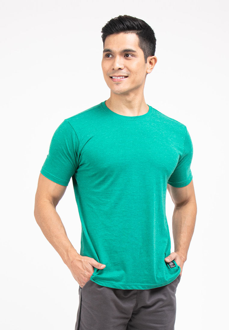 Forest Cotton Plain Round Neck Tee | Baju T Shirt Lelaki - 621191
