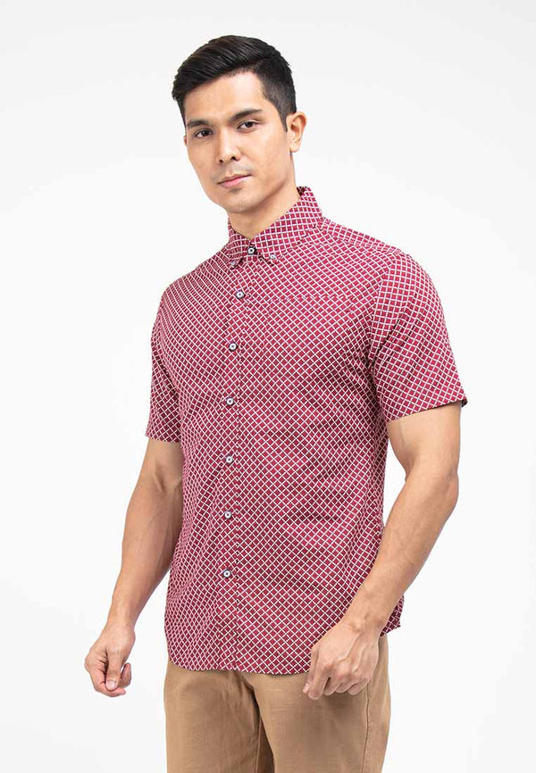 Forest Woven Full Print Men Shirt | Baju Kemeja Lelaki - 621269