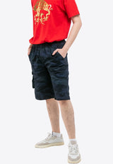 100% Cotton Twill Full Camouflage Casual Shorts - 65746