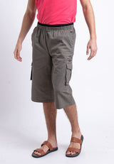 Forest 100% Cotton Twill 27"/28" Cargo Pants Men Shorts Casual 3 Quarter Short Pants Men | Seluar Pendek Lelaki - 65836