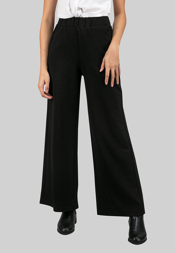 Ladies Stretchable Straight Cut Loose Plain Lady Pants - 810378