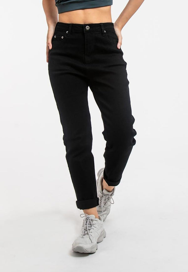 Ladies Tapered Cut Stretchable Denim Jeans - 810428