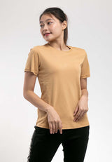 Ladies Premium Cotton Plain Round Neck Tee - 822029