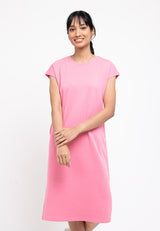 Forest Ladies Premium Weight 250gsm Cotton Drape Short Sleeve Women Dress | Baju Perempuan - 822124