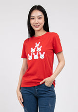 Forest CNY Rabbit "Bunny" Printed Round Neck Tee - 822250