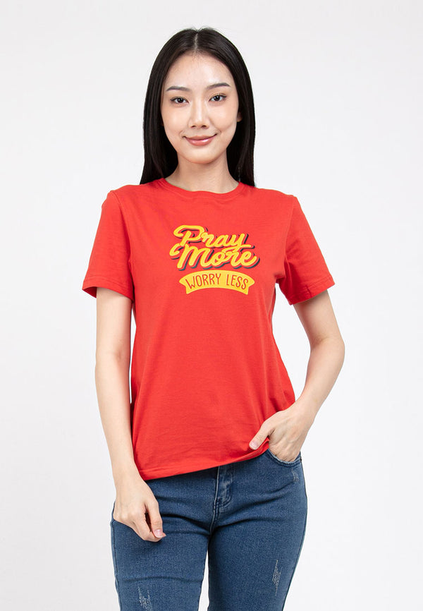 Forest Ladies 100% Cotton Round Neck Graphic Tee Tshirt Women | Baju T Shirt Perempuan - 822253
