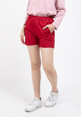 Forest Ladies 14/15" Cotton Twill Elastic Waist Casual Shorts Pants | Seluar Pendek Perempuan - 860138