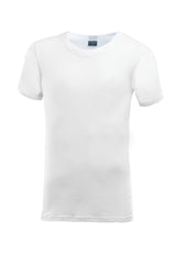 100% Cotton Round Neck Tee Shirt ( 1 Piece ) White Colour - BIB251R