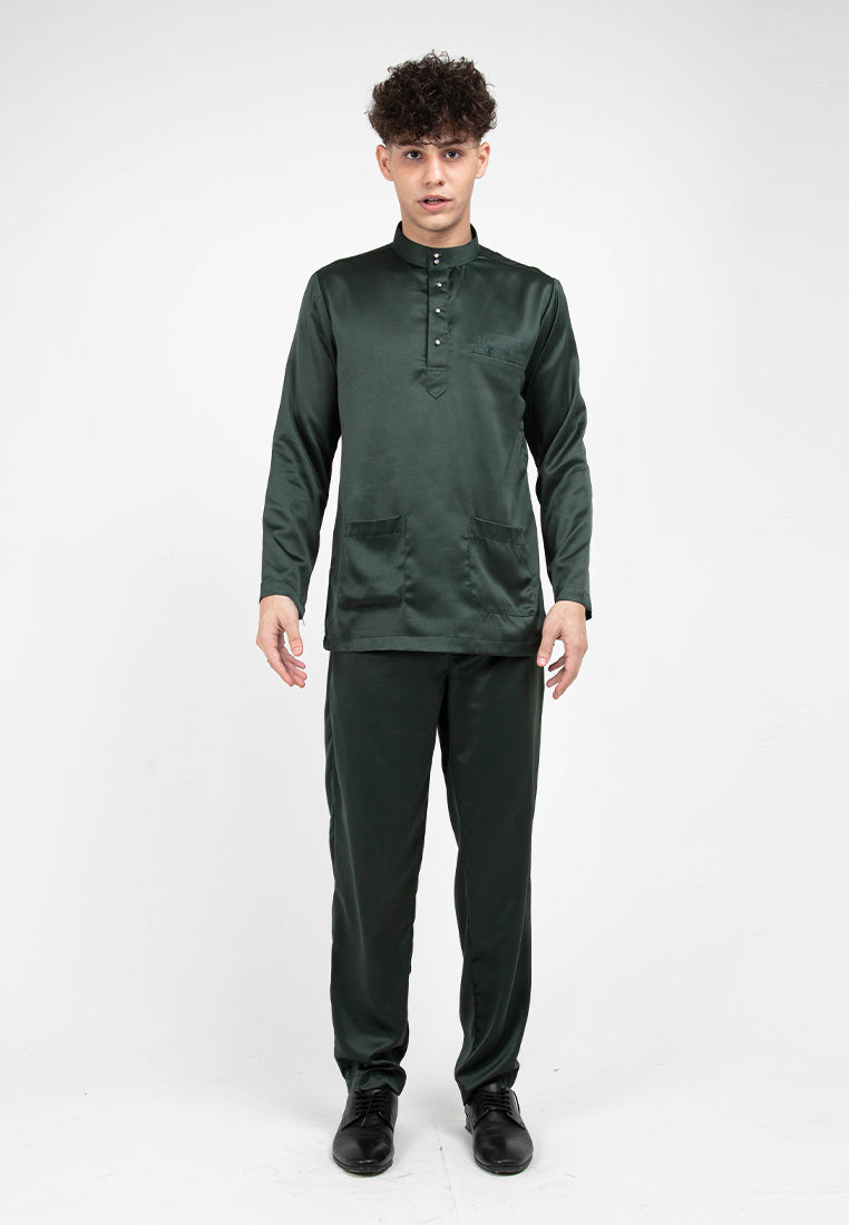 Forest x Hatta Dolmat Slim Fit Baju Melayu Set Baju Raya 2023 (Top & Bottom) - BM23853