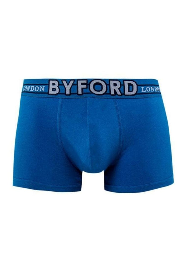 (2 Pcs) Byford Men Trunk Cotton Spandex Men Underwear Assorted Colours - BUD5160S