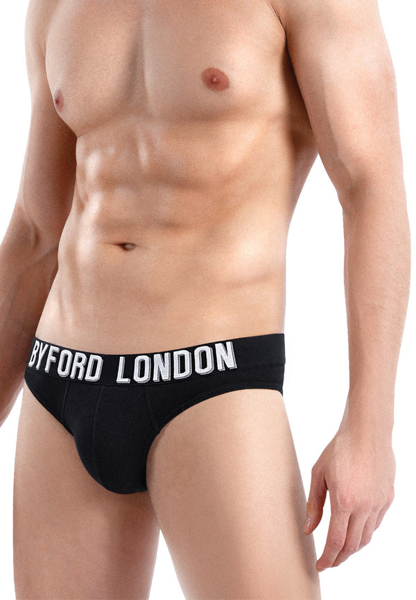 (3 Pcs) Byford Men Mini Brief 100% Cotton Men Underwear Assorted Colours- BUD5217M