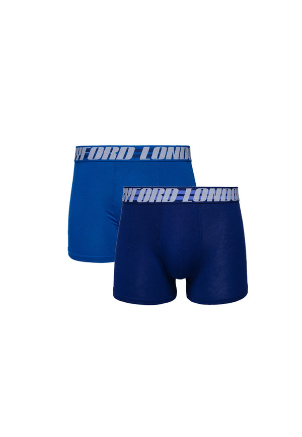 (2 Pcs) Byford Mens Bamboo Spandex Shorty Brief Underwear Assorted Colour - BUD5228S