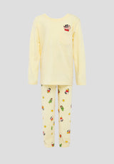 ( 1 Set ) Forest X Shinchan 30th Anniversary Kids Unisex 100% Cotton Long Sleeve Long Pants Pyjamas Set - CPJ0002