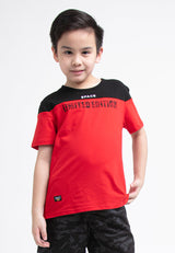 Forest Kids Colour Block Stretchable Round Neck Tee | Baju T Shirt Budak - FK20135