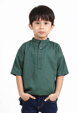 Forest x Hatta Dolmat Kurta Collar Elbow Short Sleeve Baju Melayu Ayah Anak Sedondon Baju Raya 2023 - 23826 / FK20196