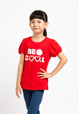 Forest Kids 100% Cotton T Shirt Girls Graphic Round Neck Tee | Baju T Shirt Budak Perempuan - FK82034