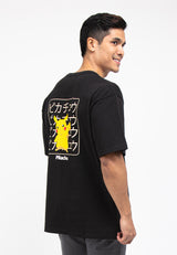 Forest Men Pokémon Heavy Weight Cotton Boxy-Cut Round Neck T Shirt Men | Baju T shirt Lelaki - FP21003