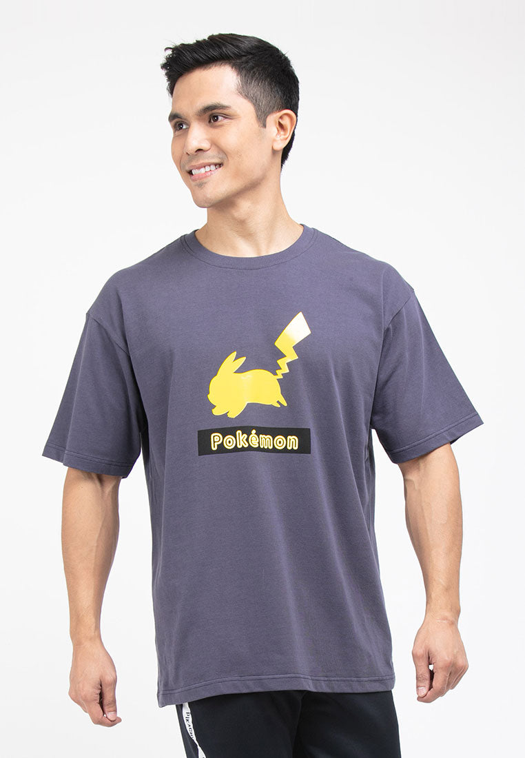 Forest Men Pokémon Heavy Weight Cotton Boxy-Cut Round Neck T Shirt Men | Baju T shirt Lelaki - FP21007