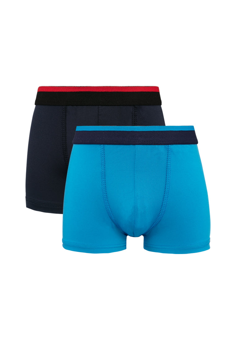 2 Pcs) Forest Kids Boy Brief MicroFibre Spandex Kids Underwear Assorted Colours - FUJ0008S
