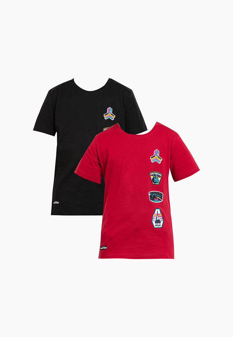 Forest x Disney Kids Unisex Pixar Lightyear 2022 Embroidered Badge Round Neck Tee | Baju T shirt Budak - FWK20036