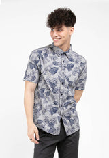 Forest Plus Size Woven Full Print Men Shirt | Baju Kemeja Lelaki - PL621277
