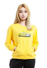 ( 1 Piece ) Forest X Spongebob Ladies Cotton Hooded Sweatshirt - SPD0011