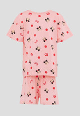( 1 Set ) Forest x Disney Kids Unisex 100% Cotton Pyjamas Set Selected Colours - WPJ0003