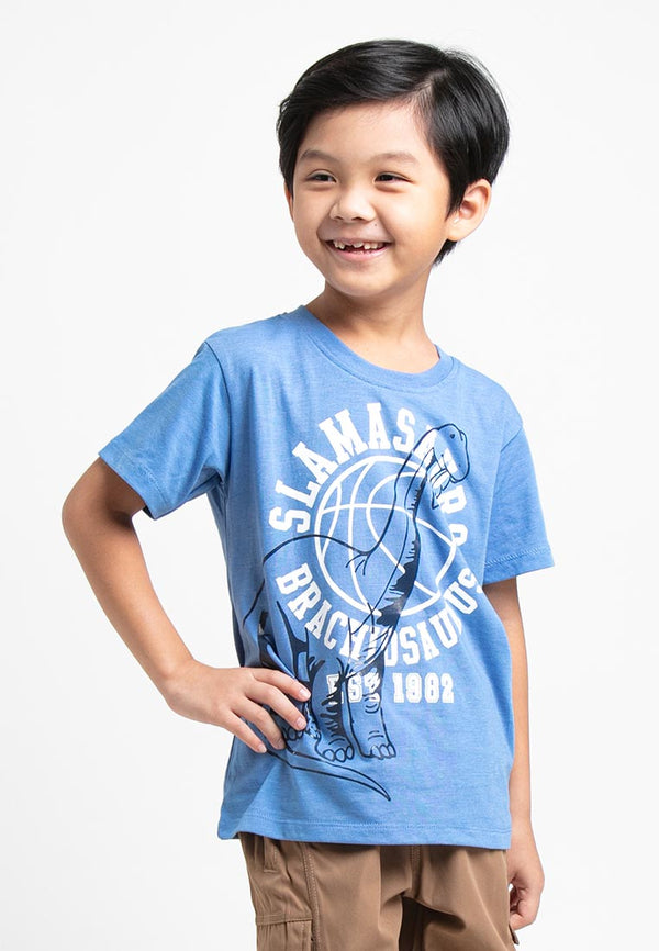 Forest Kids Premium Cotton Interlock T Shirt Boys Graphic Round Neck Tee | Baju T Shirt Budak Lelaki - FK20118
