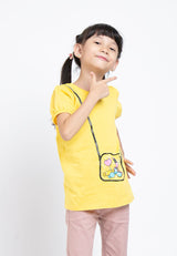 Forest Kids 100% Cotton T Shirt Girls Graphic Round Neck Tee | Baju T Shirt Budak Perempuan - FK82037