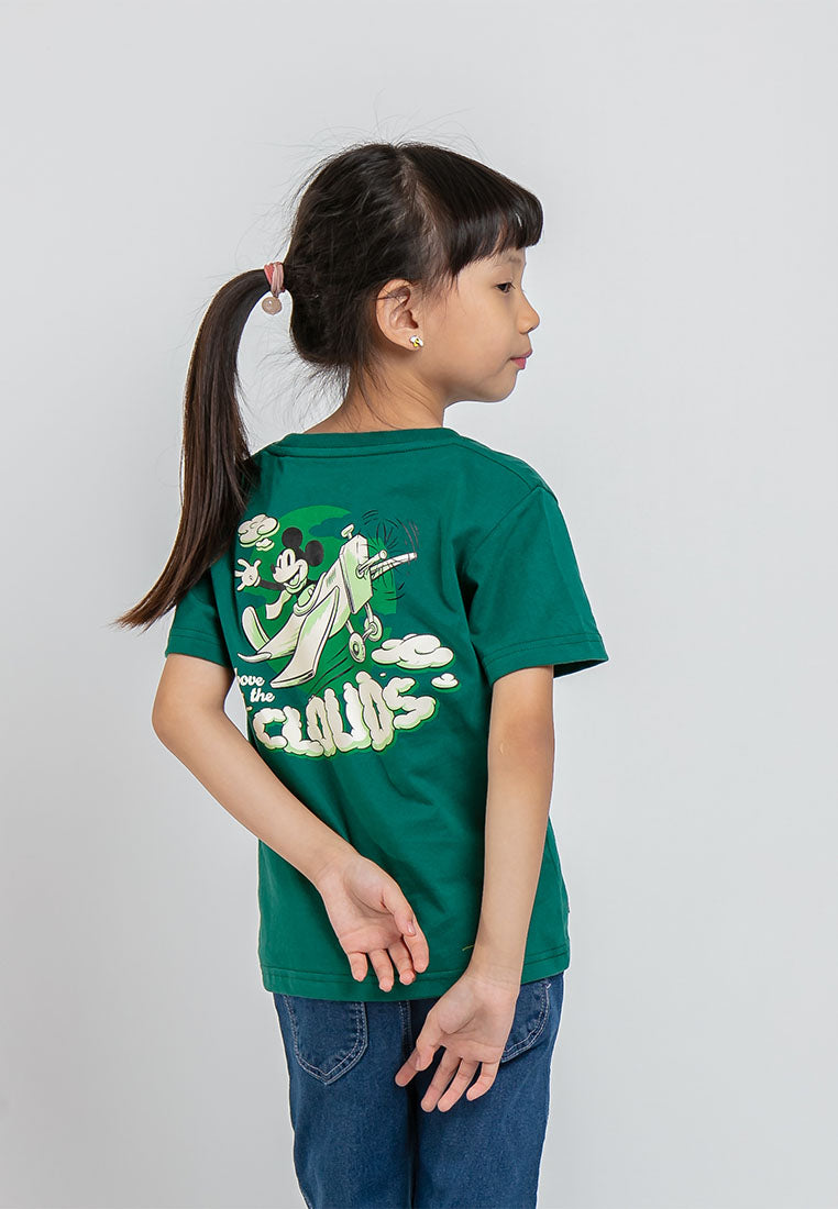 Forest X Disney Kids Unisex Mickey Round Neck Tee | Baju T shirt Budak - FWK2022