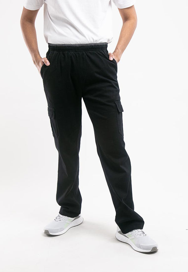 100% Cotton Twill Stretchable Cargo Long Pants - 10669