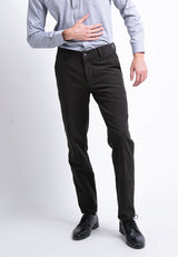Alain delon Slim Fit Flat Front Cotton Pants - 12022001