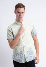 Alain Delon Short Sleeve Slim Fit Printed Batik - 14422012