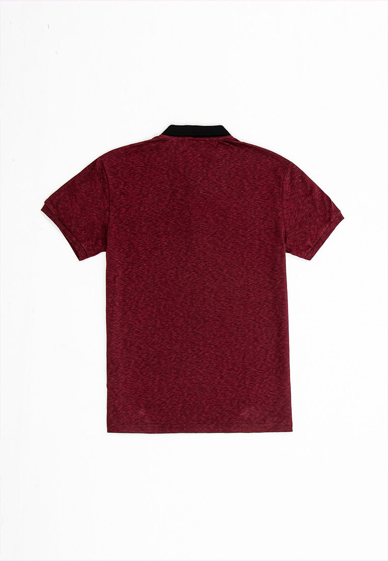 Forest Slim Fit Collar T Shirt Men Polo Tee | Baju T Shirt Lelaki - 23358