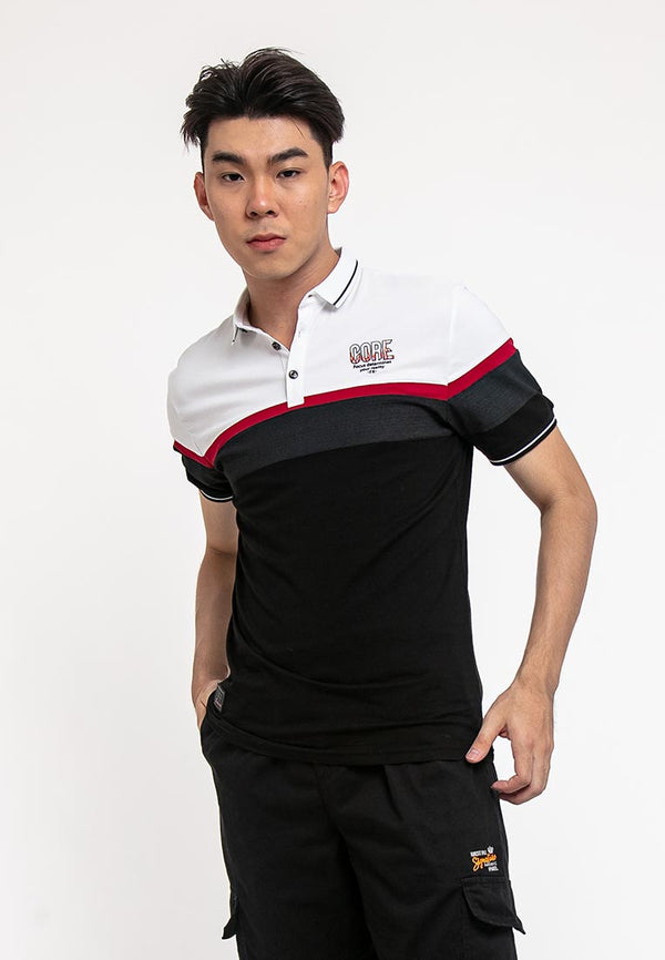 Patterned Fashion Polo Tee - 23529
