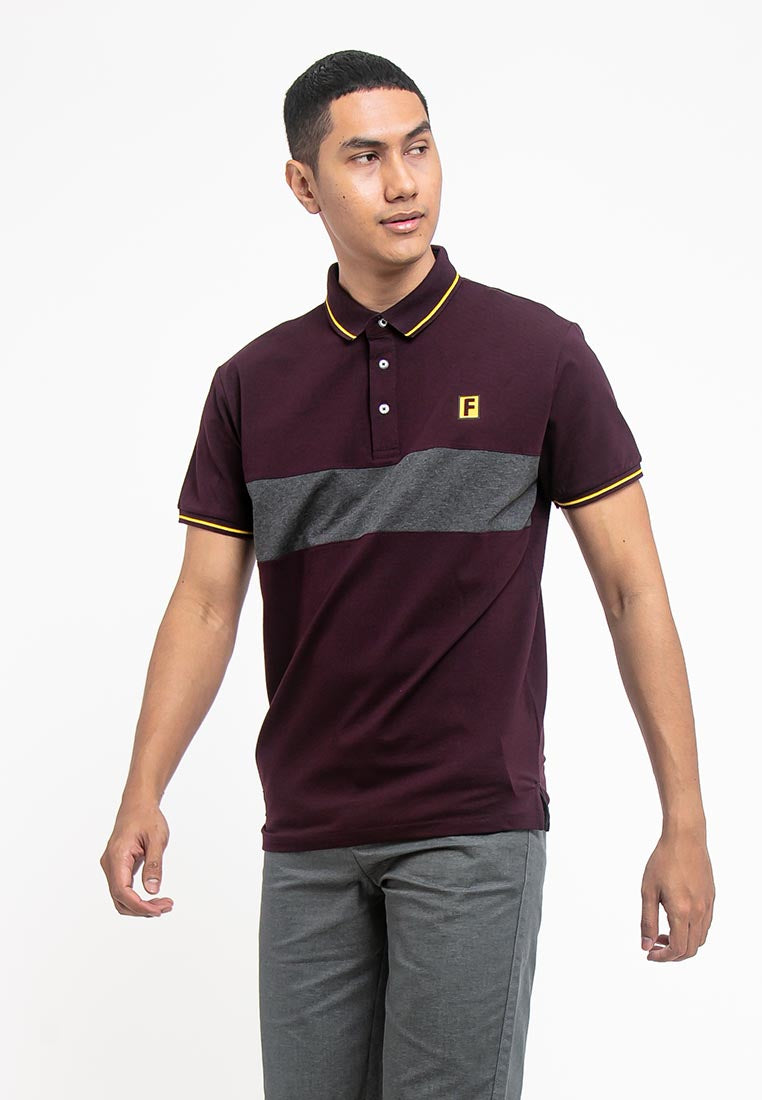 Premium Weight Cotton Stretchable Slim Fit Polo Tee - 23579