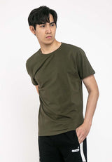 Premium Weight Cotton Slim Fit Crew Neck Tee - 23598