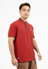 Forest Premium Weight Cotton Pique Slim Fit Polo T Shirt Men Collar Tee | Baju T Shirt Lelaki Polo - 23636 B