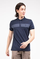 Forest Slim Fit Pattern Collar T Shirt Men Polo Tee | Baju T Shirt Lelaki - 23695